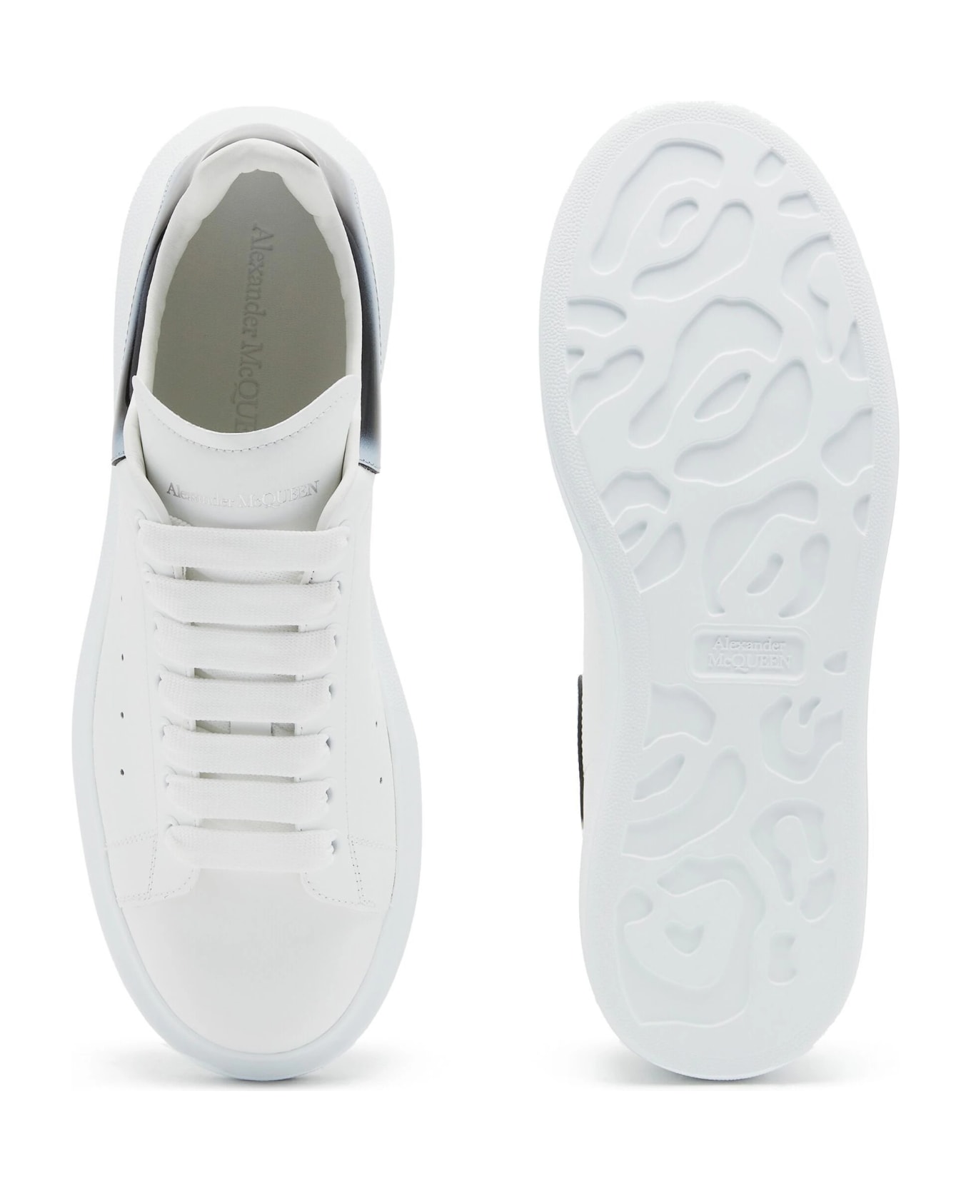 Alexander McQueen Oversized Sneakers In White And Black - White