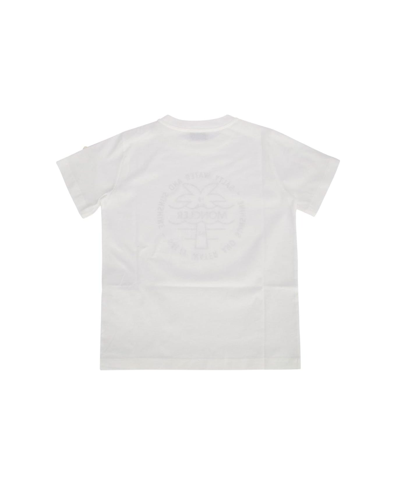 Moncler Surf Motif T-shirt - White
