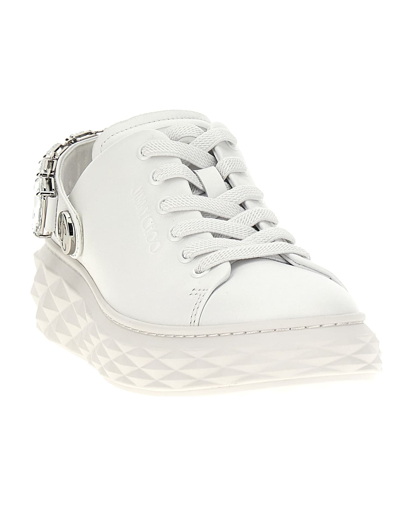 Jimmy Choo 
diamond Sling
 Sneakers - White