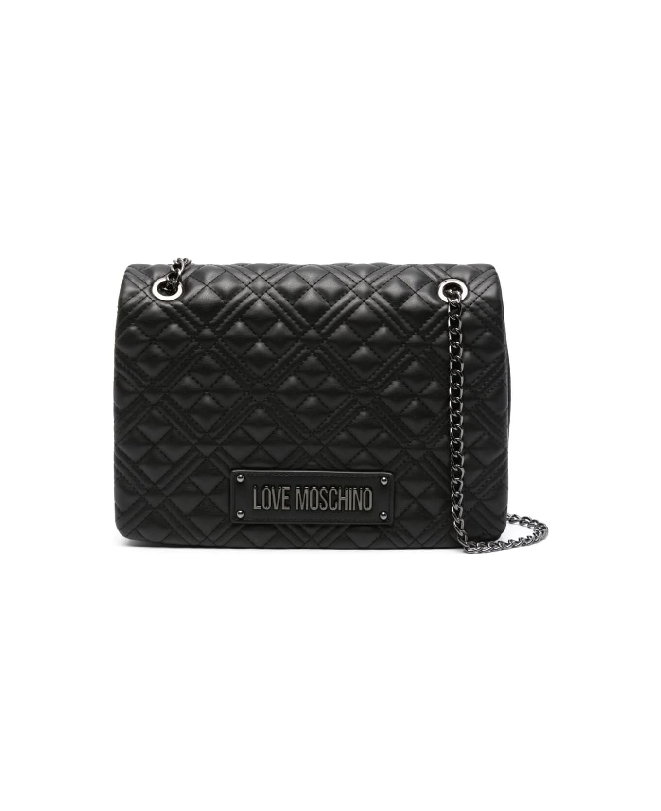 Love Moschino Quilted Shoulder Bag - A Black ショルダーバッグ