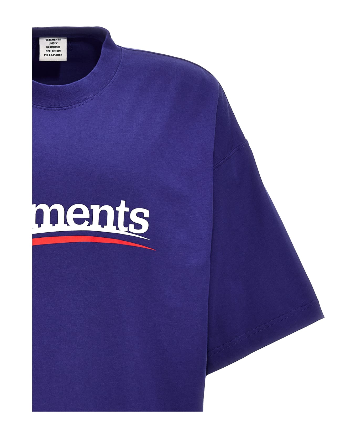 VETEMENTS 'campaign Logo' T-shirt - Blue Tシャツ