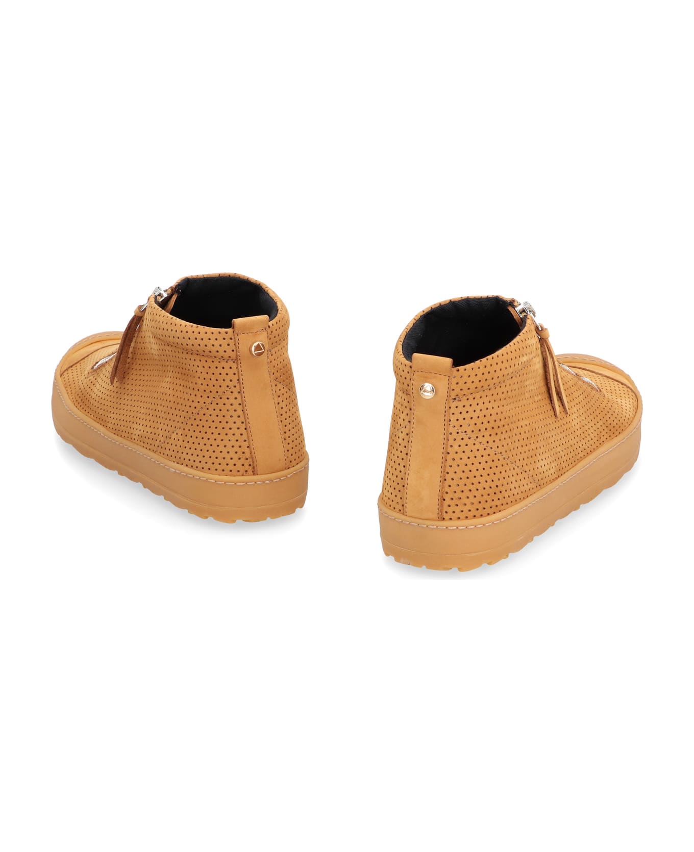 Volta Eco-suede High-top Sneakers - Camel