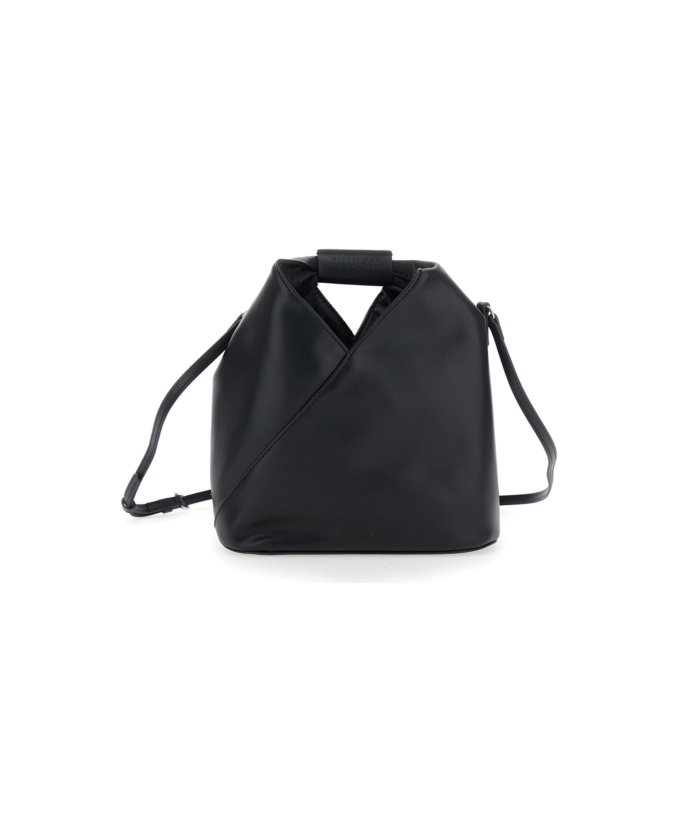 MM6 Maison Margiela 
japanese
 Black Crossbody Bag With Embossed Numeric Logo On The Handle And Adjustable Shoulder Strap In Ecoleather Girl - Black