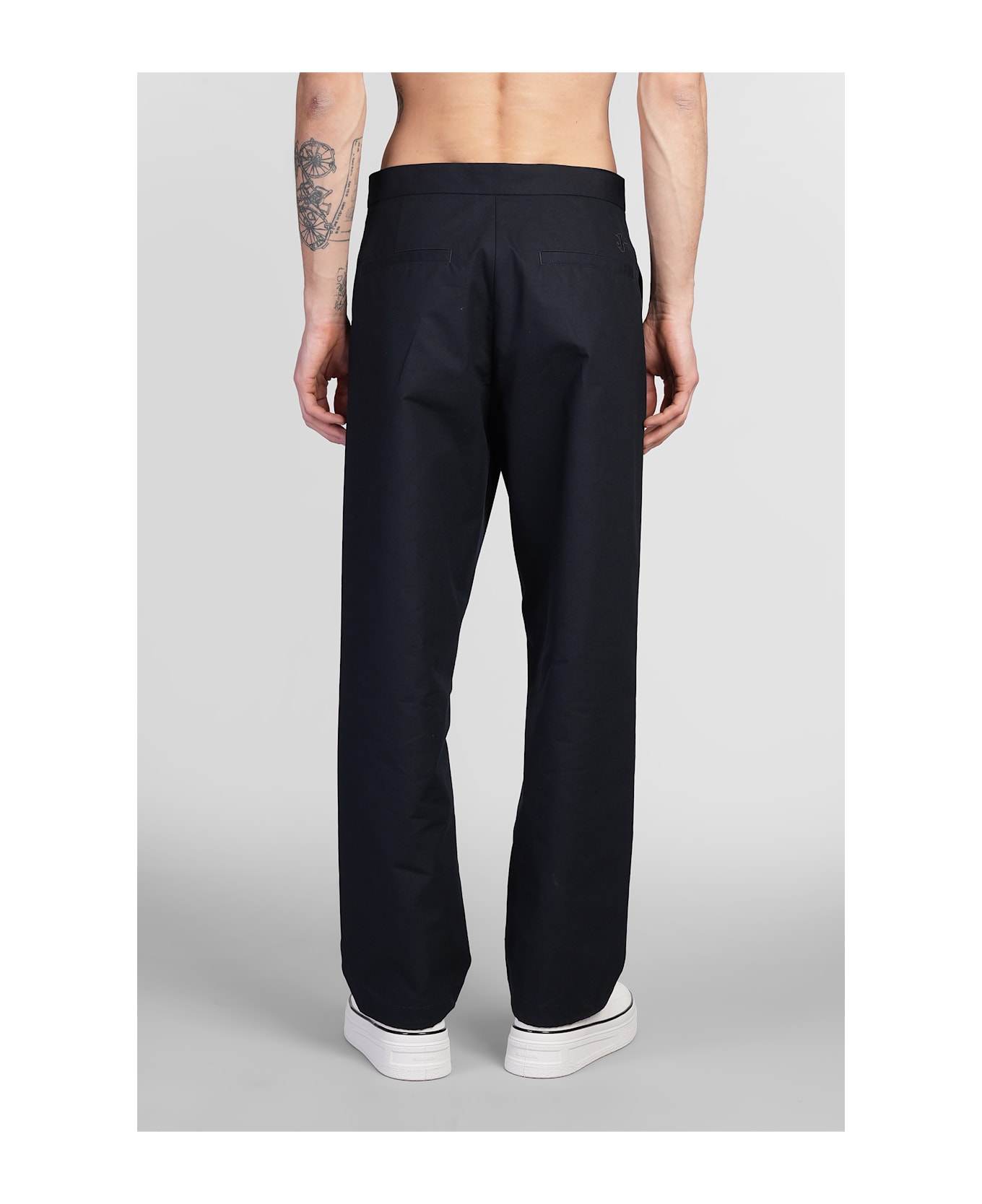 Jil Sander Pants In Blue Cotton - blue