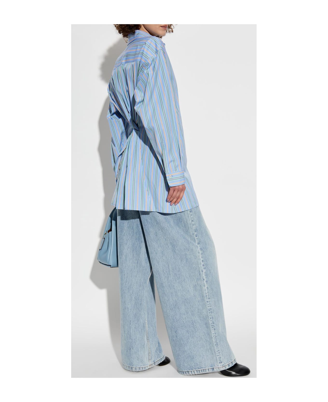 Etro Shirt With Decorative Draping - AZURE