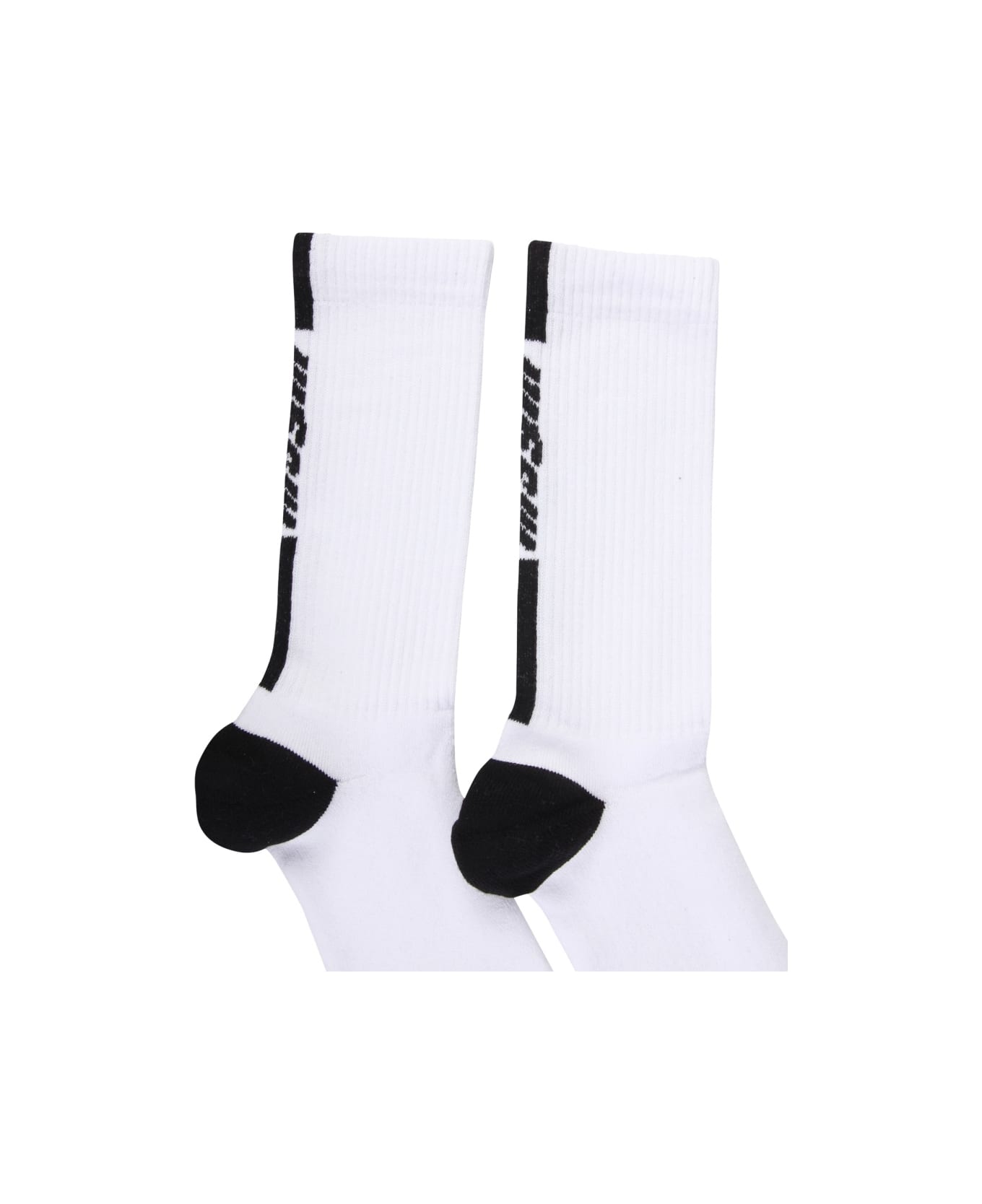 MSGM Socks With Logo - BLACK