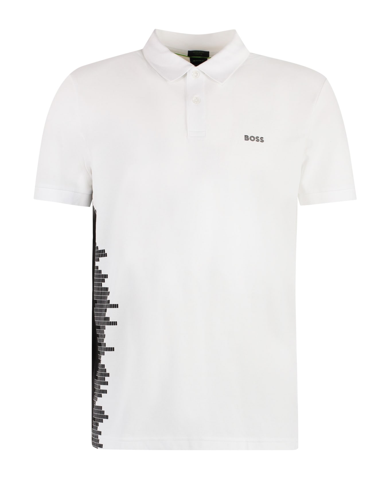 Hugo Boss Short Sleeve Cotton Pique Polo Shirt - White