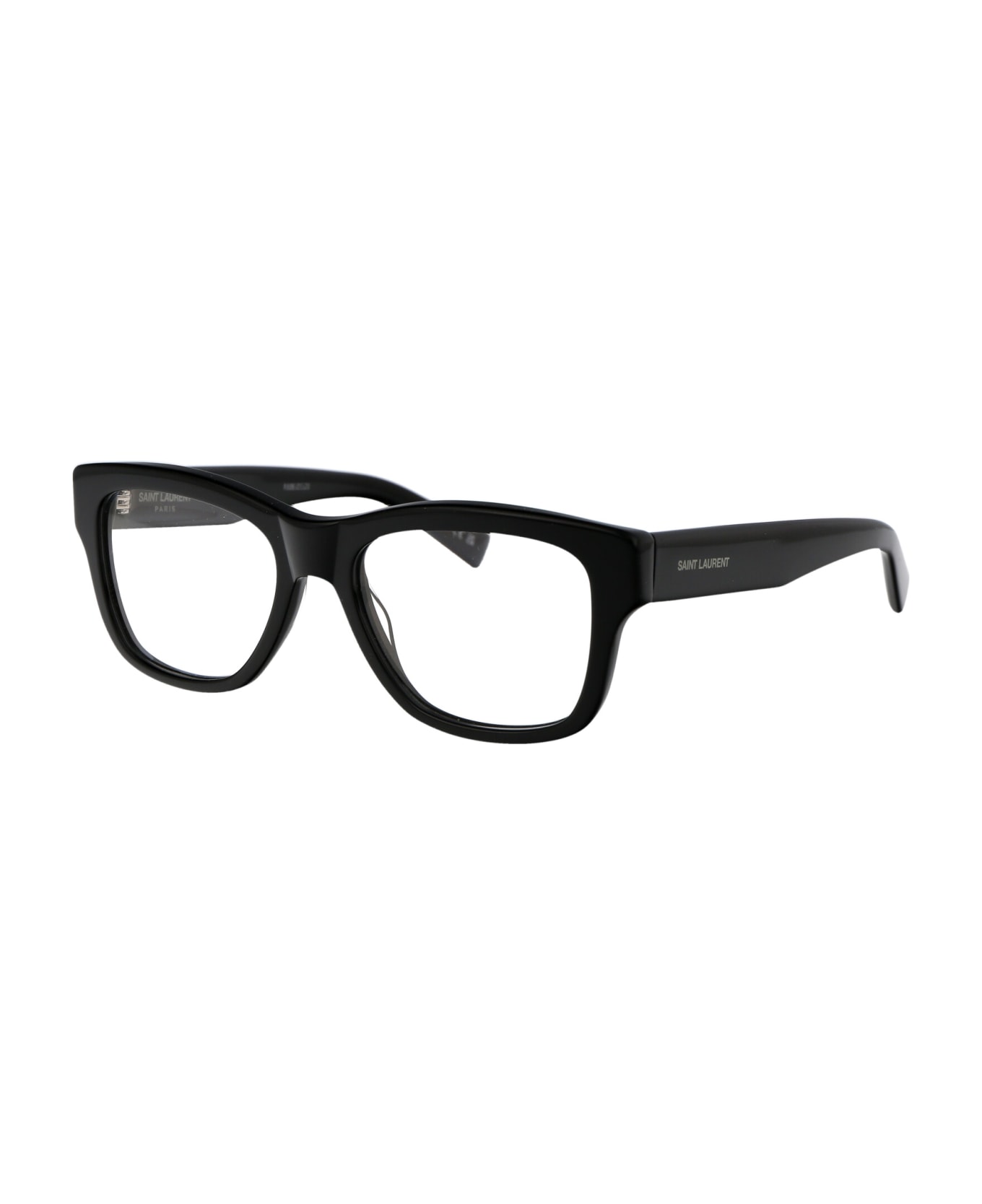 Saint Laurent Eyewear Sl 677 Glasses - 001 BLACK BLACK TRANSPARENT