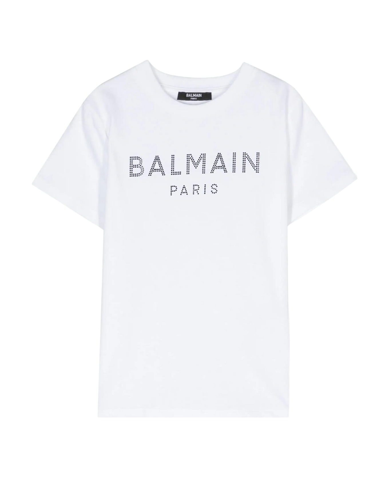 Balmain T Shirt - Ne White Black Tシャツ＆ポロシャツ