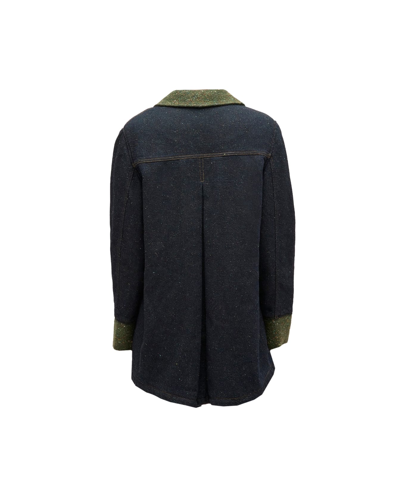 Ganni Cotton Denim Blazer - CHARCOAL