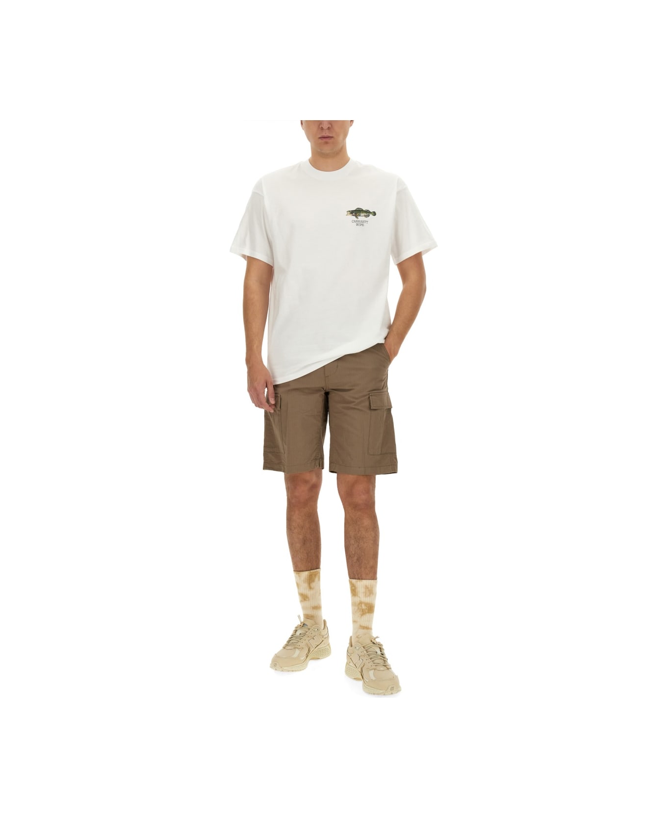 Carhartt Cotton Bermuda Shorts - BEIGE