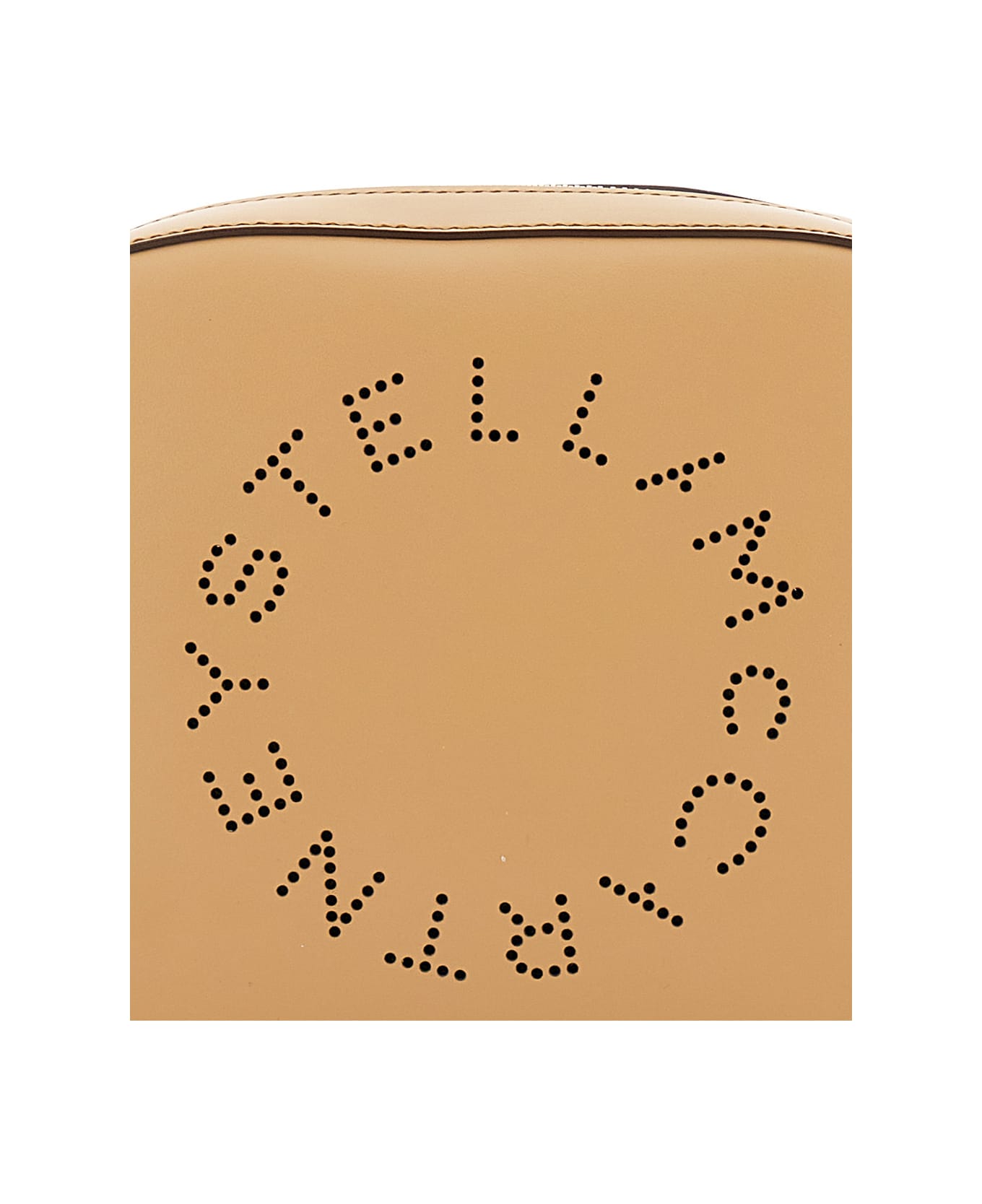 Stella McCartney Crossbody Bag With Perforated Logo - Beige