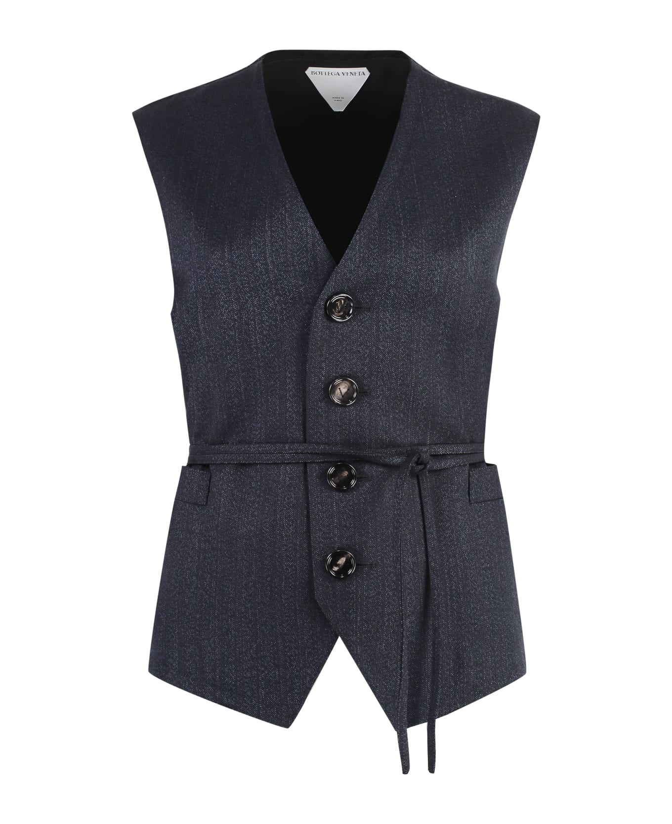 Bottega Veneta Wool Vest - blue