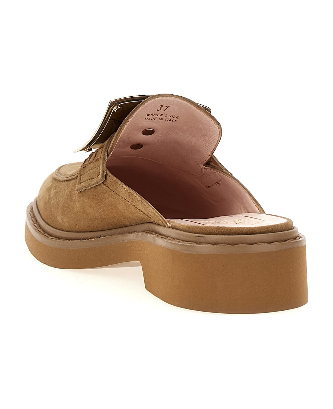 Roger Vivier 
viv
 Rangers
 Mules - Brown