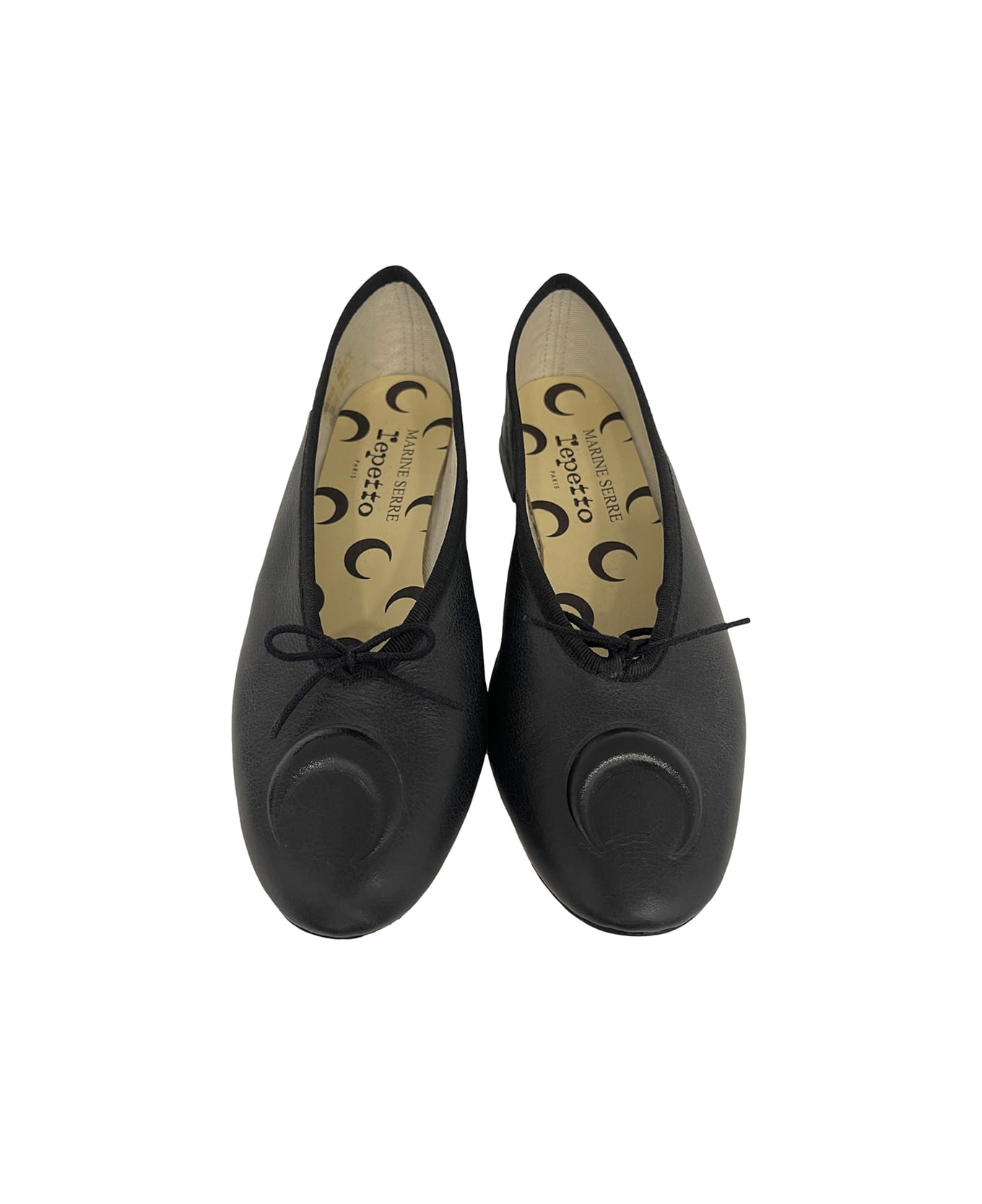 Marine Serre X Repetto Ballerinas - Black