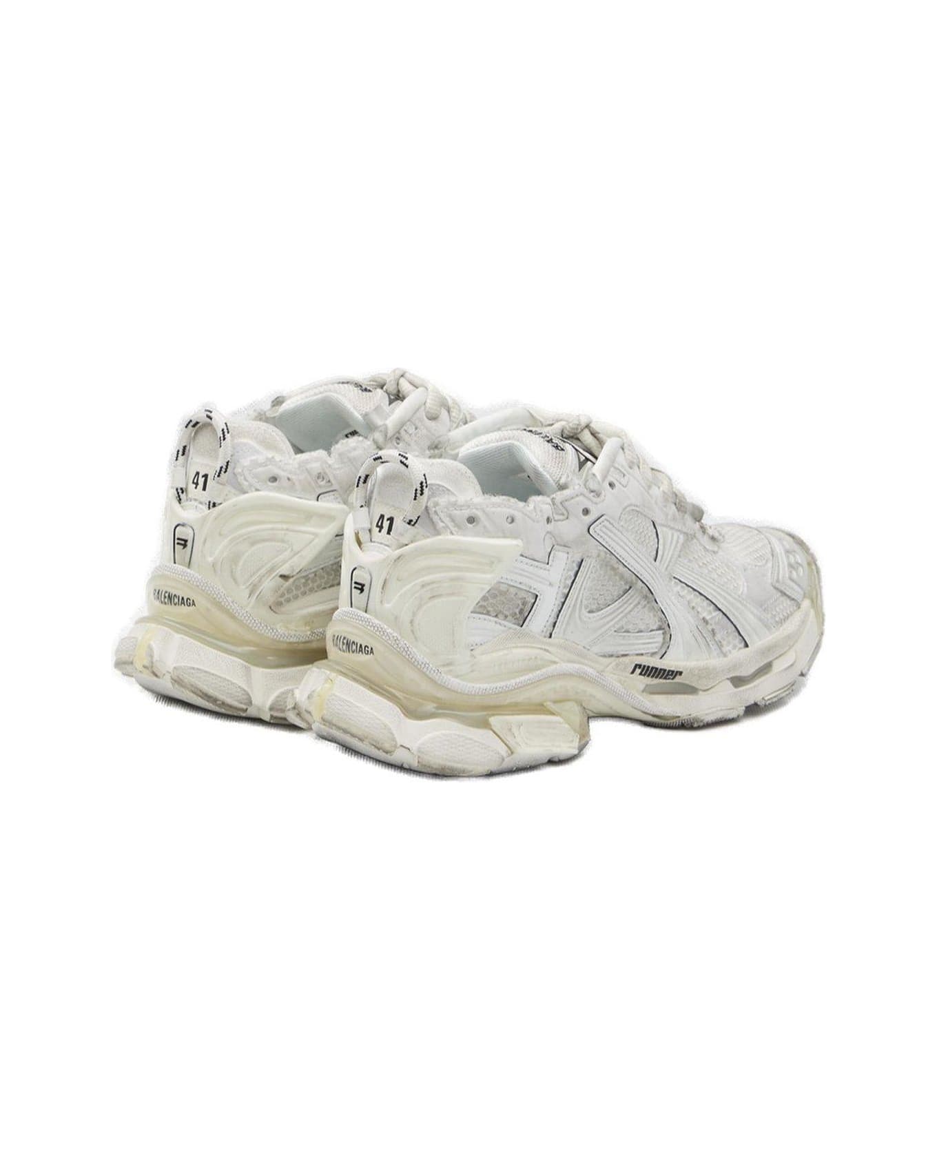 Balenciaga Runner Lace-up Sneakers - White