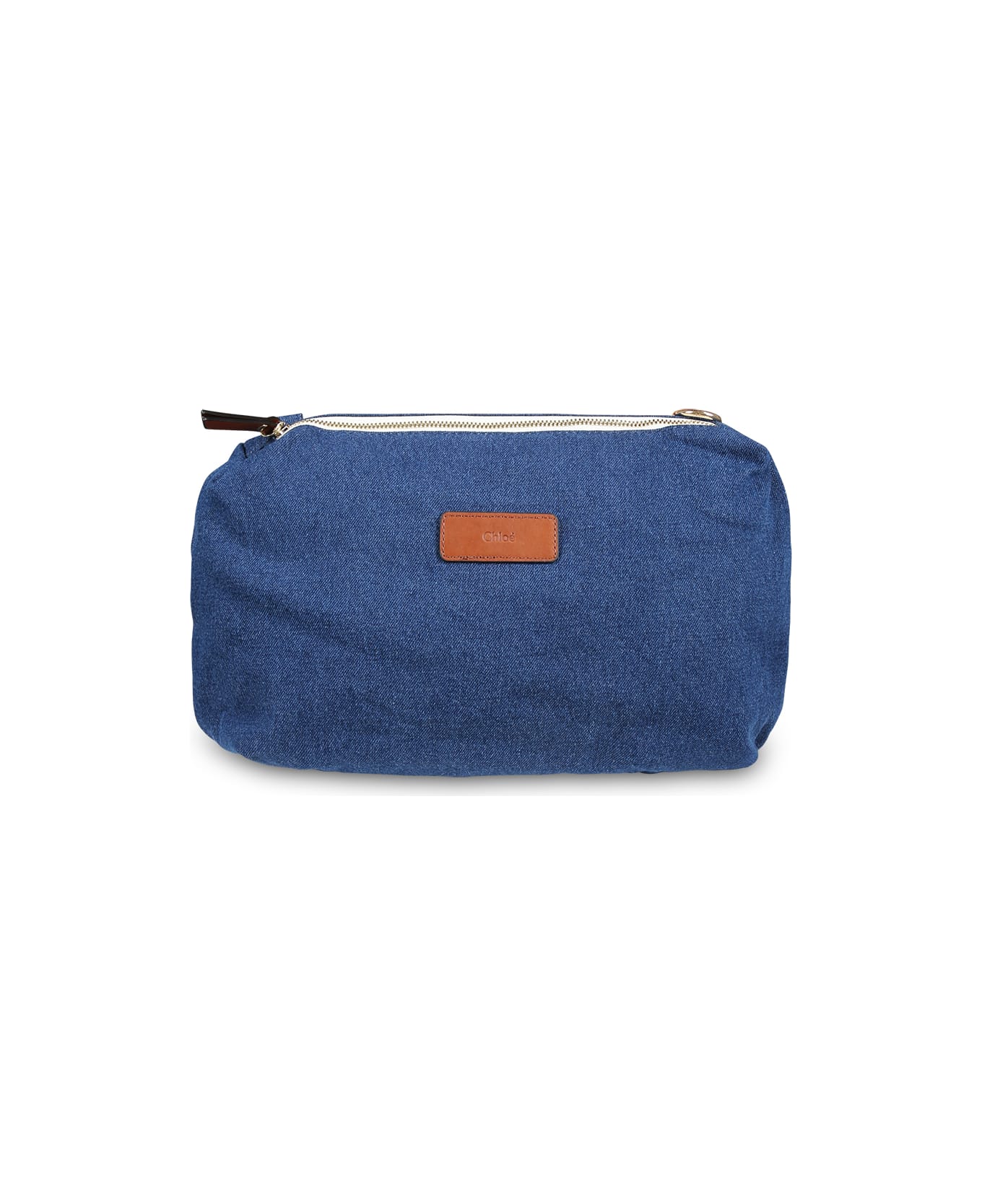 Chloé Blue Changing Bag For Babykids With Logo - Denim