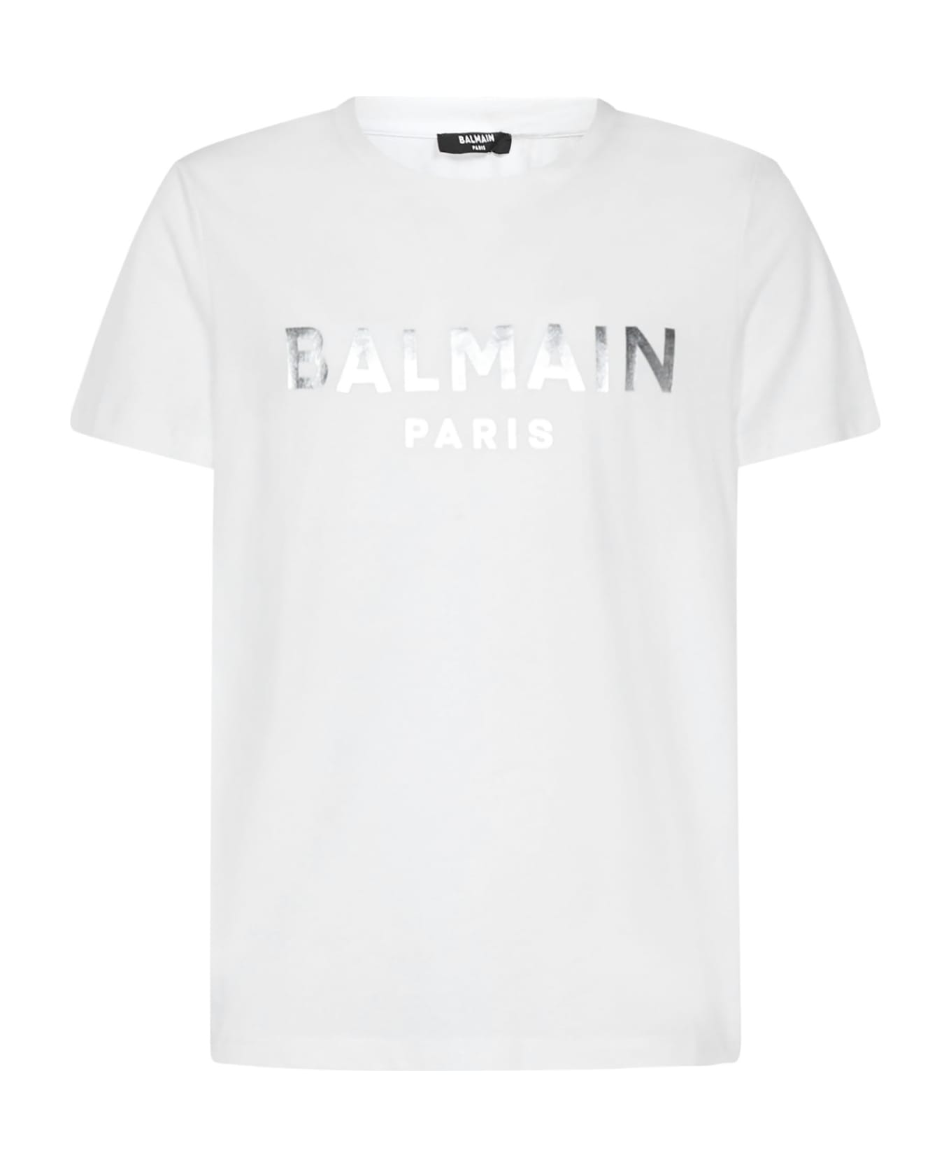Balmain Logo Print T-shirt - White シャツ