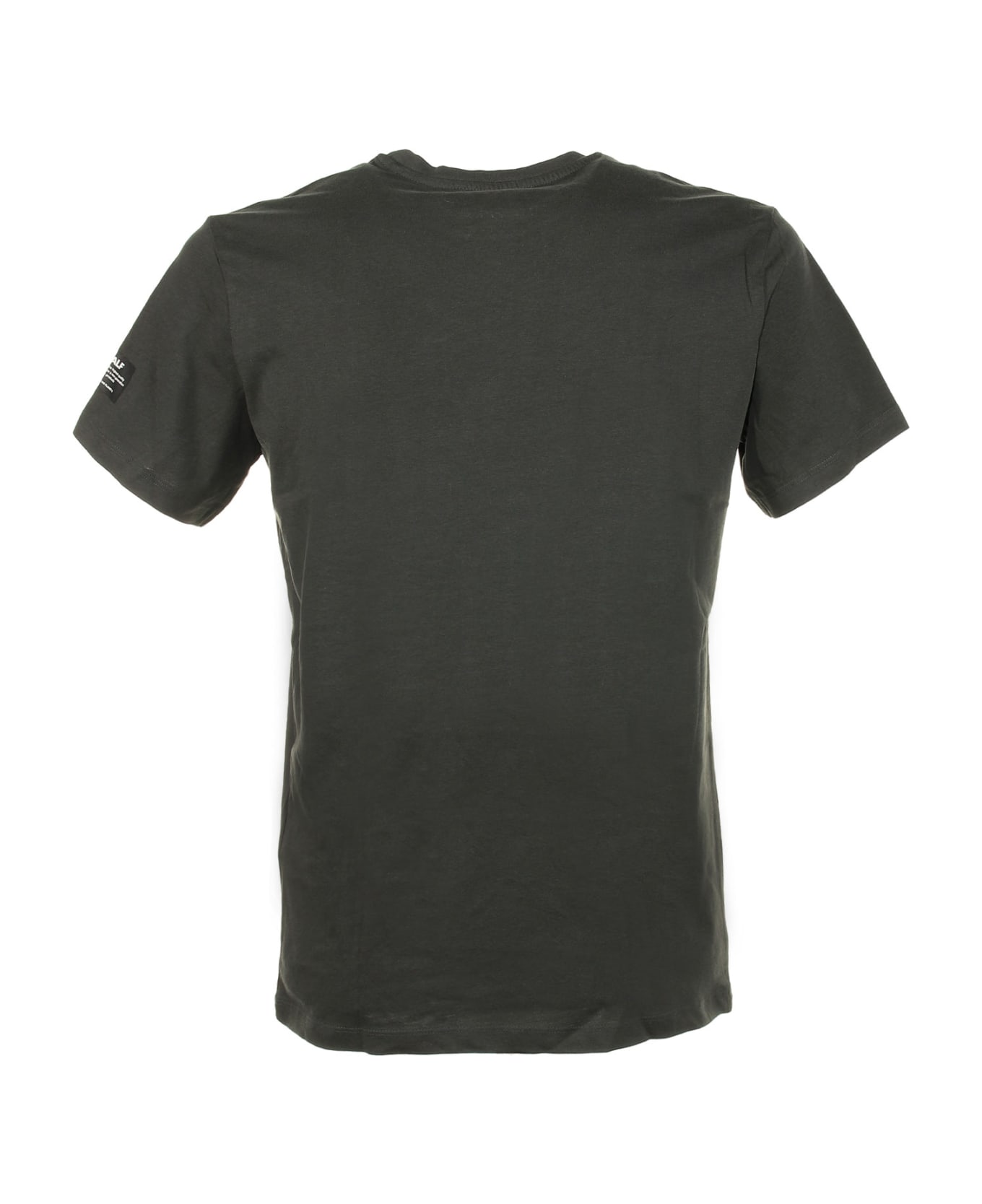 Ecoalf T-shirt With Contrasting Details - VINTAGE GREEN