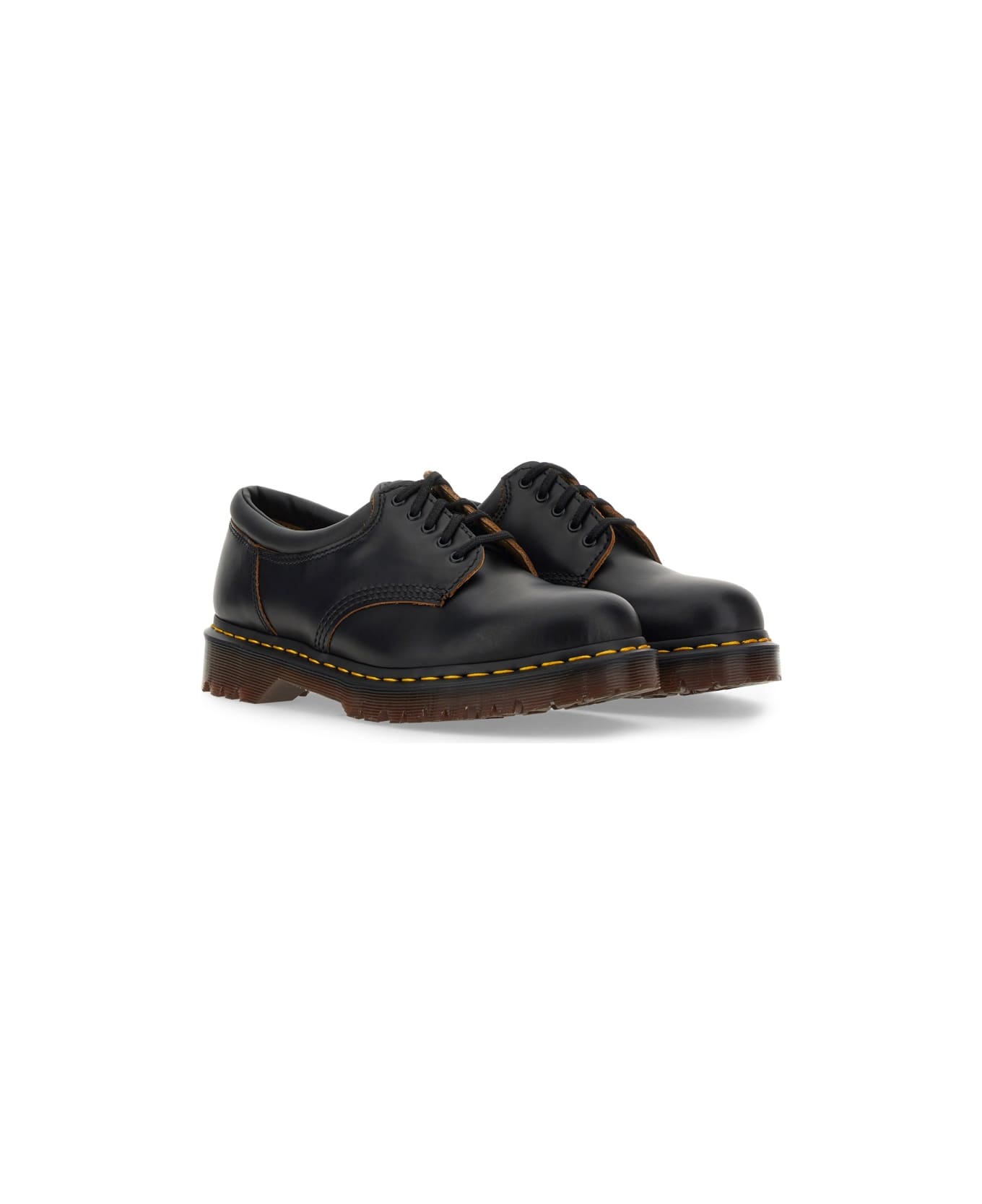 Dr. Martens 2046 Vintage Shoe - BLACK ローファー＆デッキシューズ