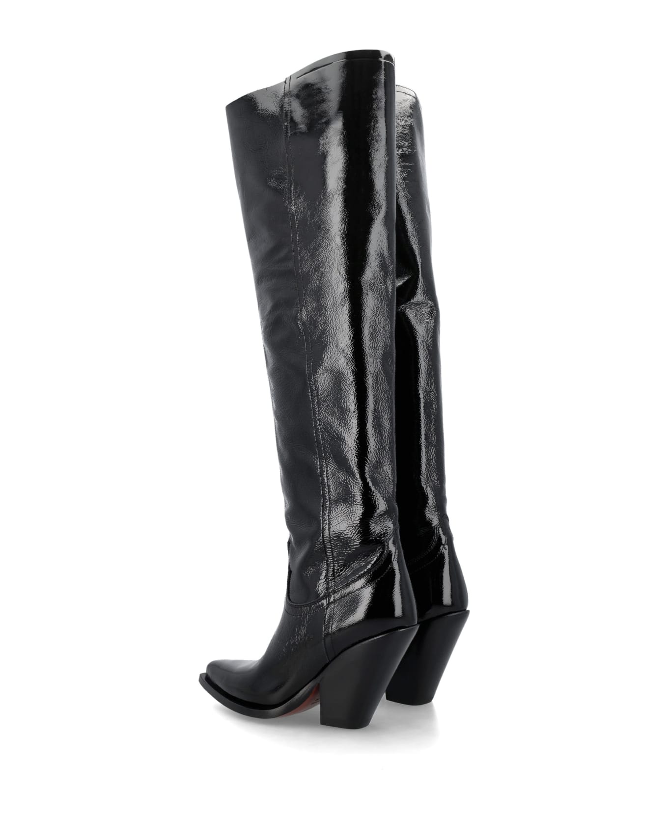 Sonora Acapulco Naplack Over-the-knee Boots - BLACK