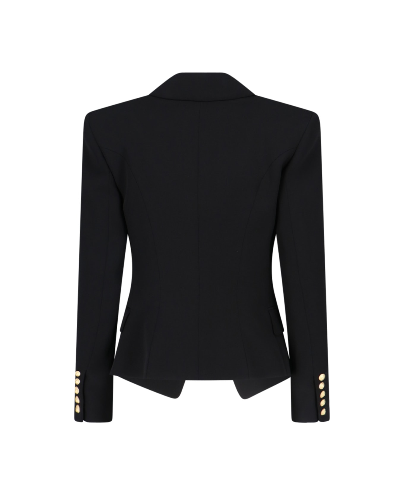 Balmain Single-breasted Crepe Blazer - Black  