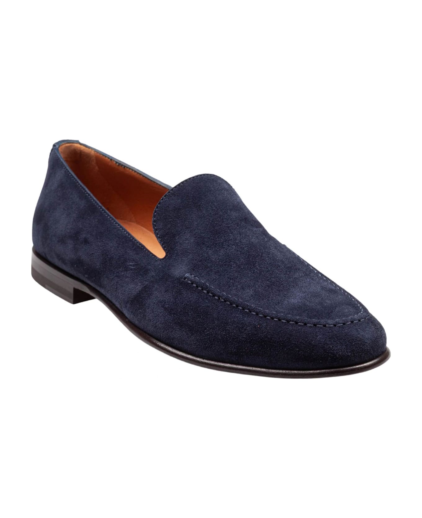 Dolce 
Gabbana Calfskin Crust Moccasin Color Blue - BLUE