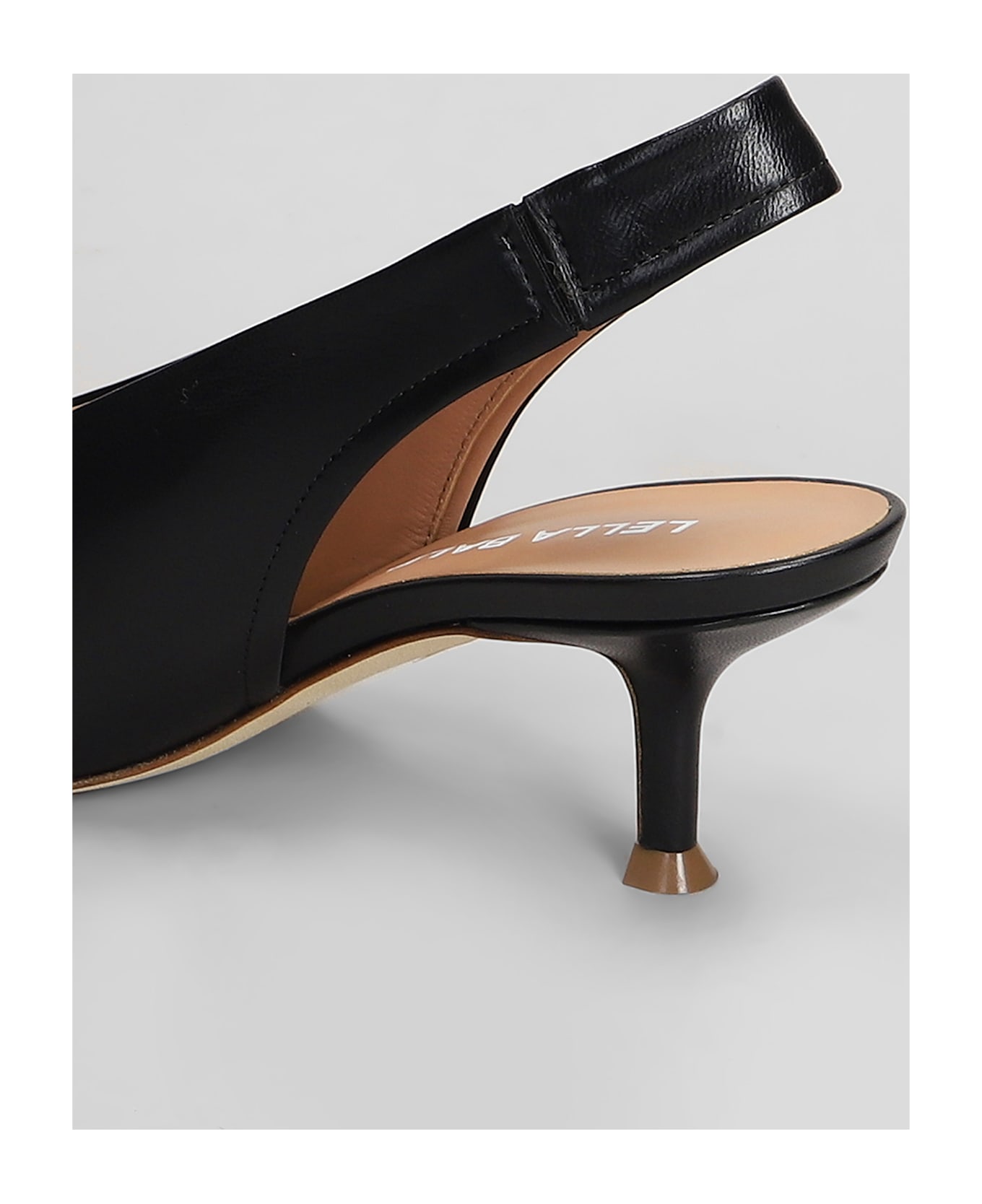 Lella Baldi Pumps In Black Leather - black
