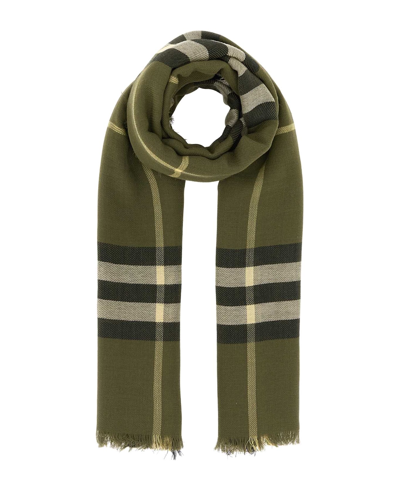 Burberry Embroidered Wool Scarf - PEA