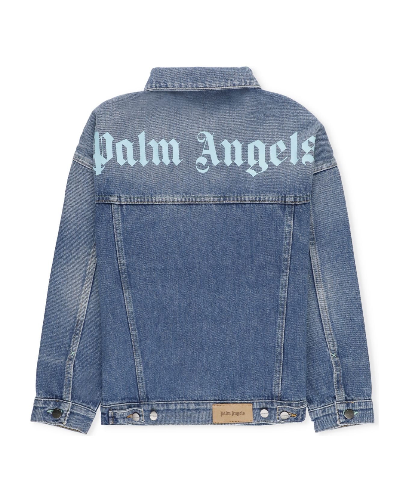 Palm Angels Overlogo Stone Jeans Jacket - Blue