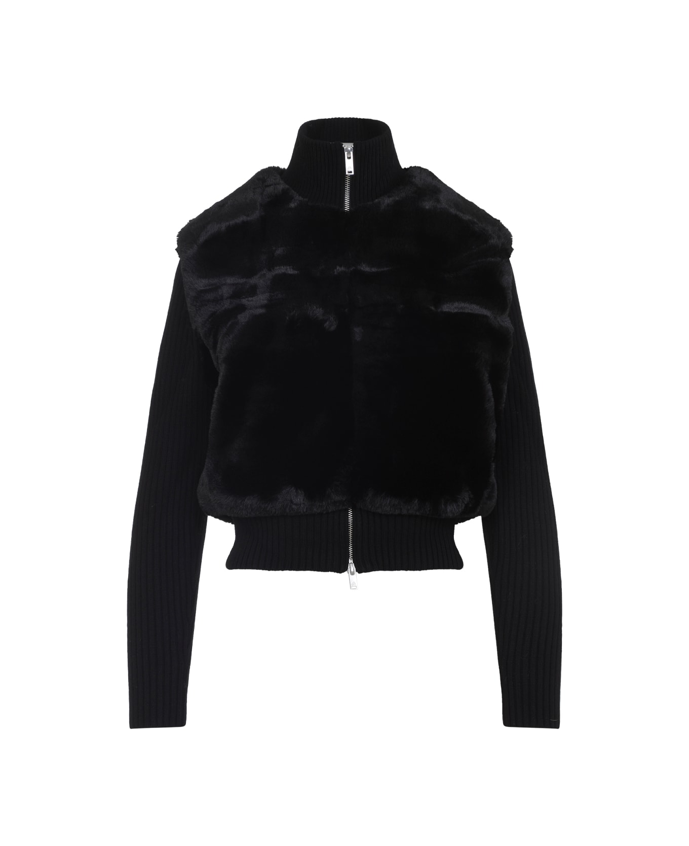 Moose Knuckles Dua Bunny Sweater - Black