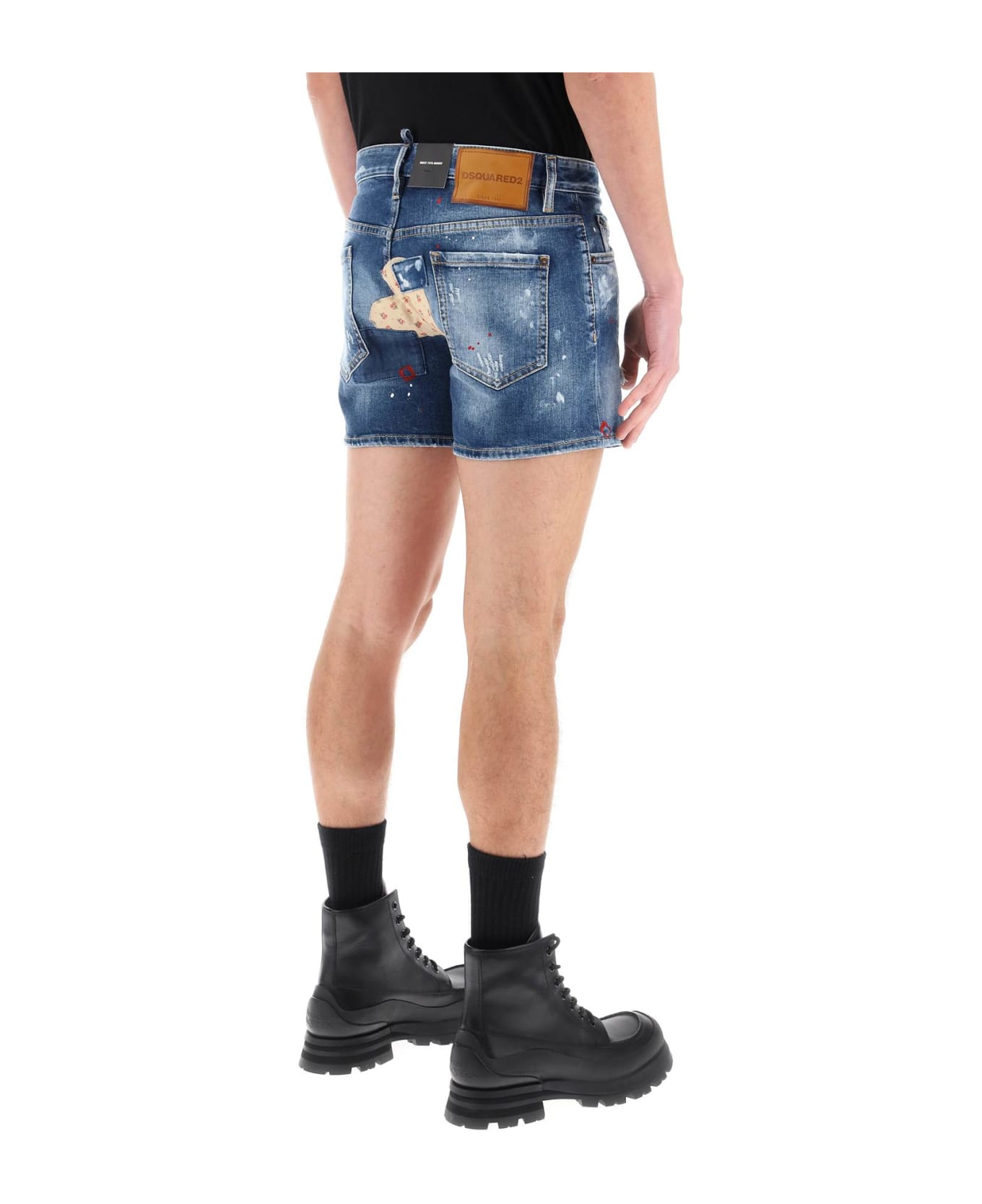 Dsquared2 Sexy 70's Shorts - NAVY BLUE (Blue)
