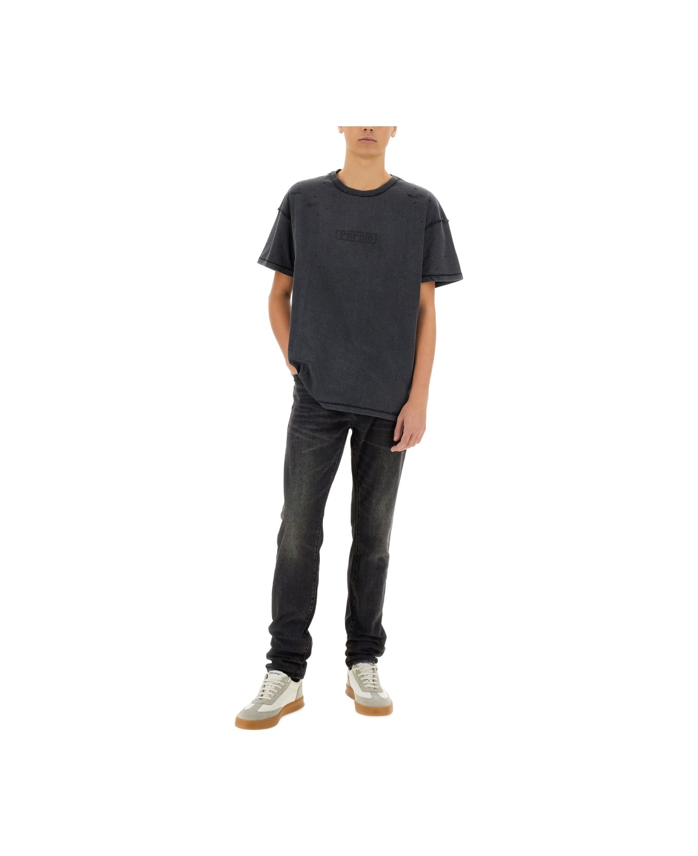 Purple Brand "inside Out" T-shirt - BLACK