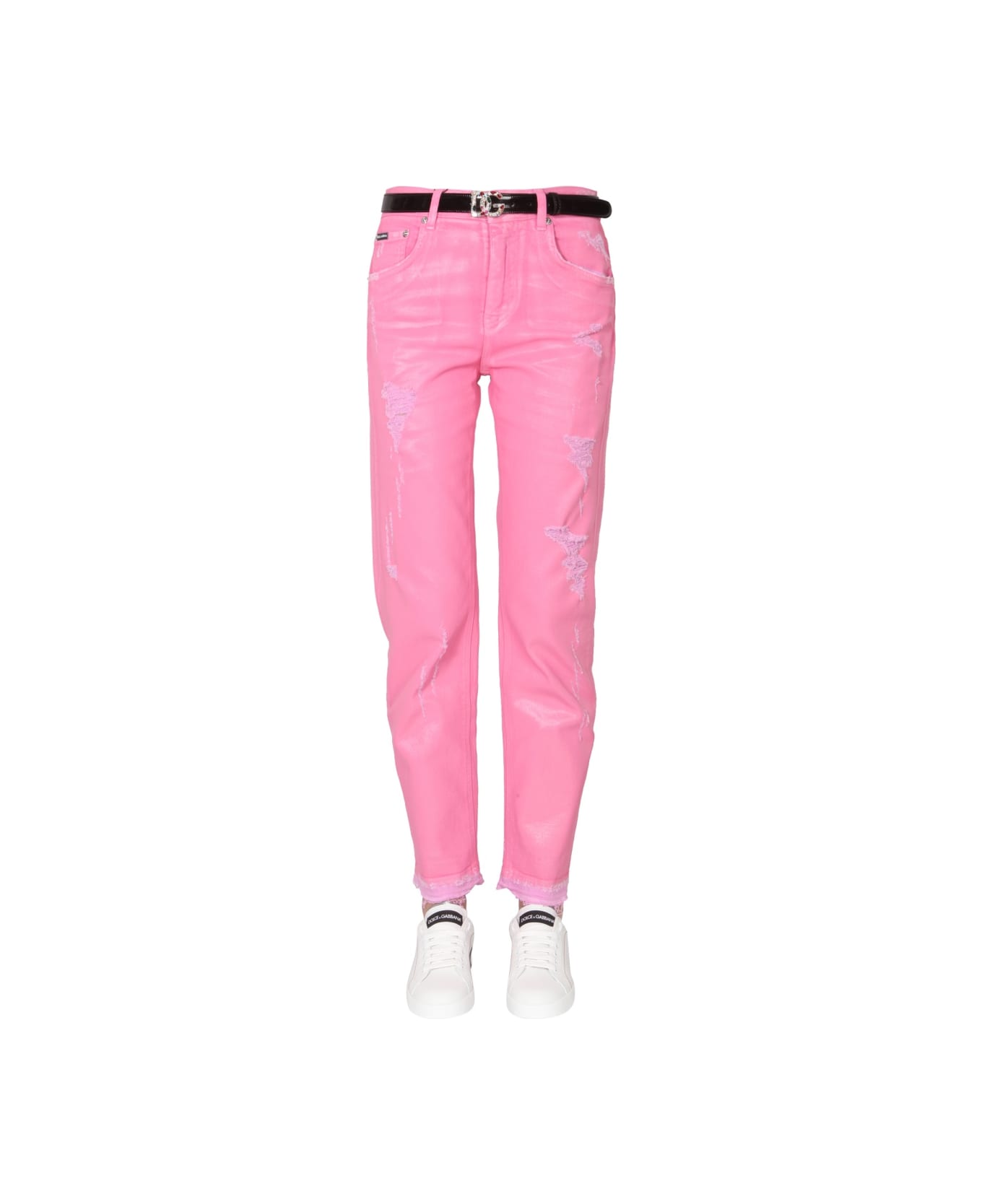 Dolce & Gabbana Loose Fit Jeans - FUCHSIA