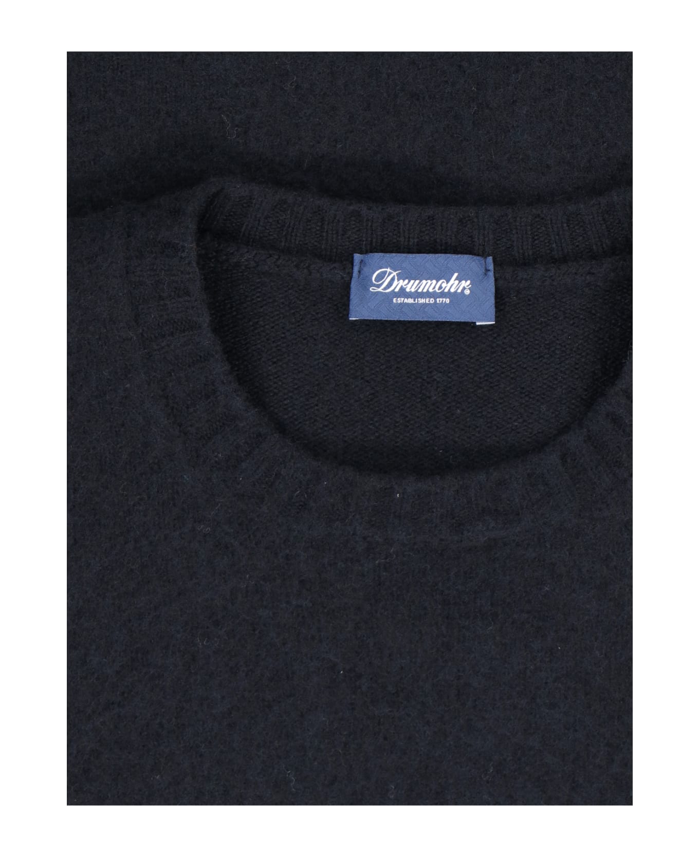 Drumohr Crewneck Sweater - Black   ニットウェア
