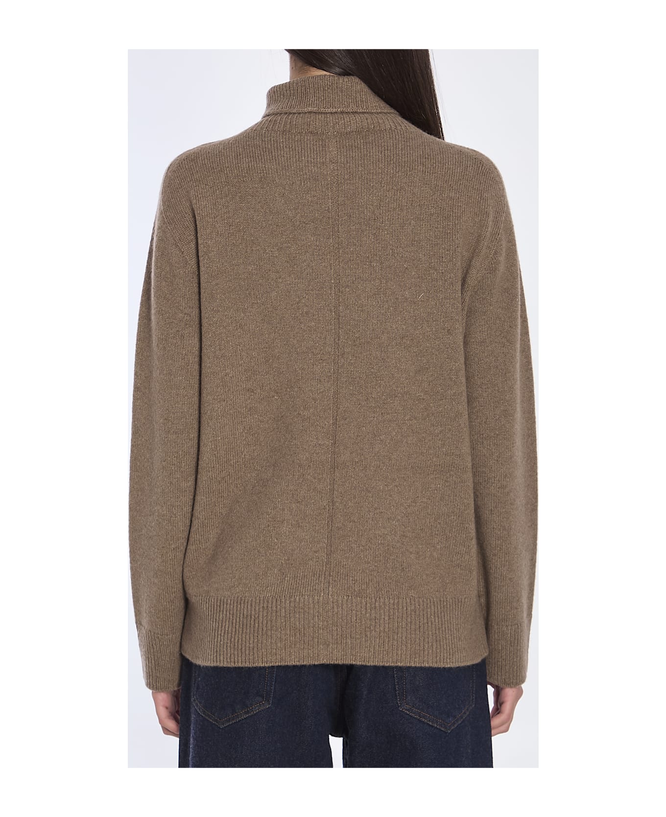 The Row Hepny Turtleneck Sweater - BEIGE