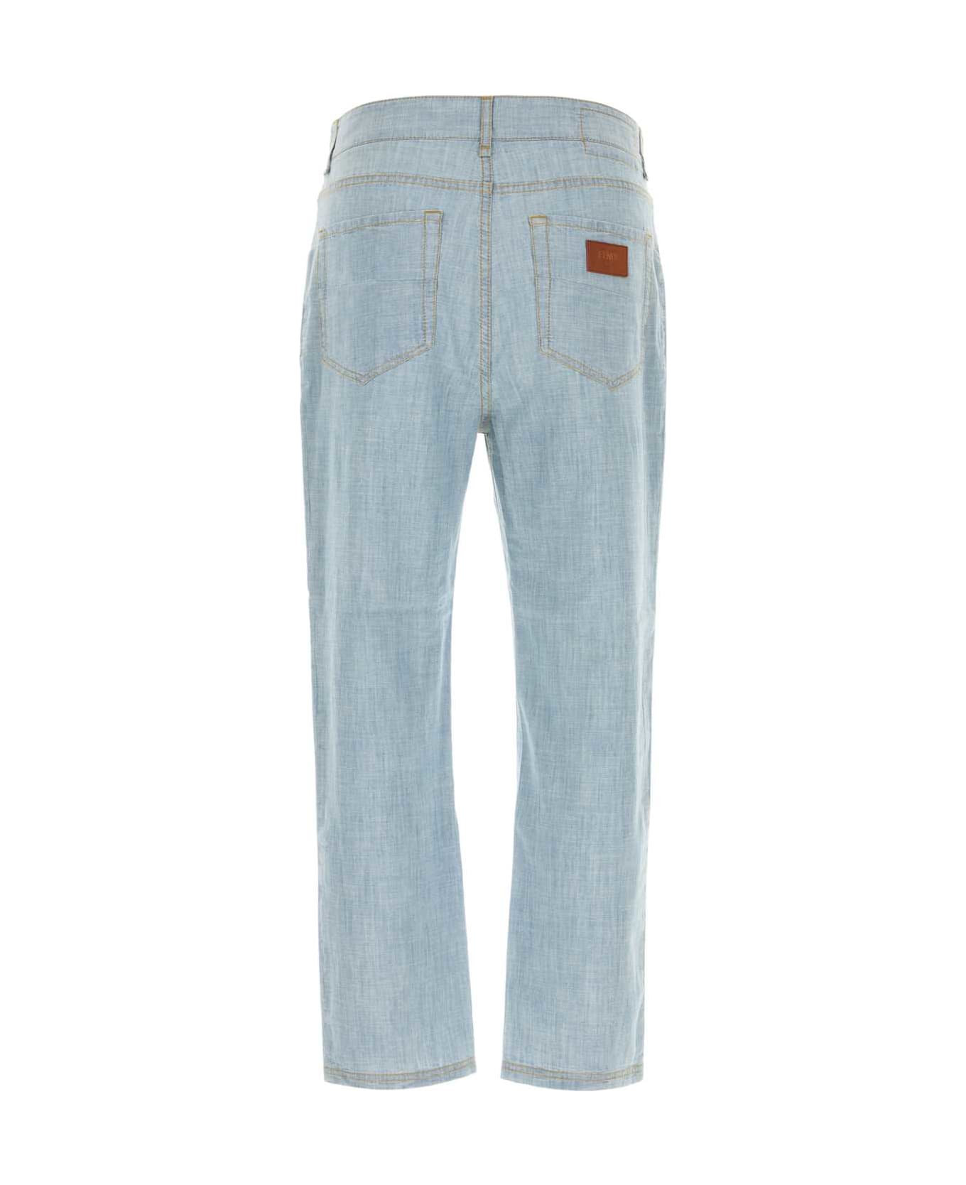 Fendi Denim Jeans - BLU CHIARO