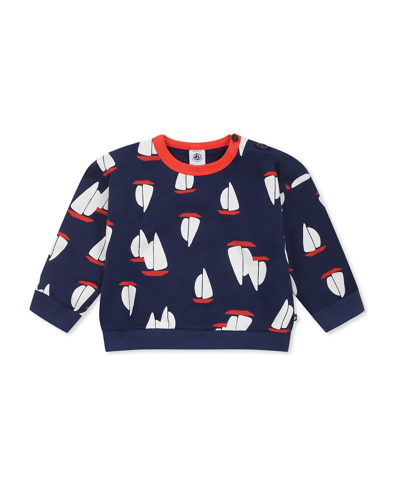 Petit Bateau Blue Sweatshirt For Baby Boy - Blue