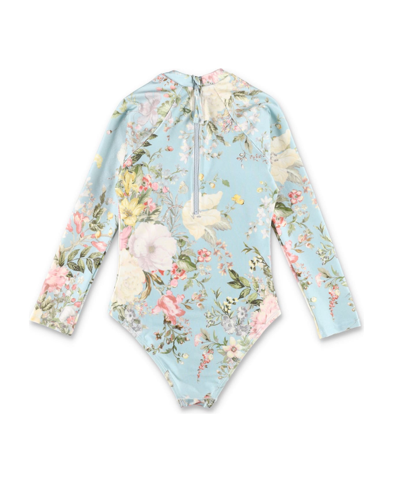 Zimmermann Kid - Waverly L/s One Piece - LIGHT BLUE FLORAL