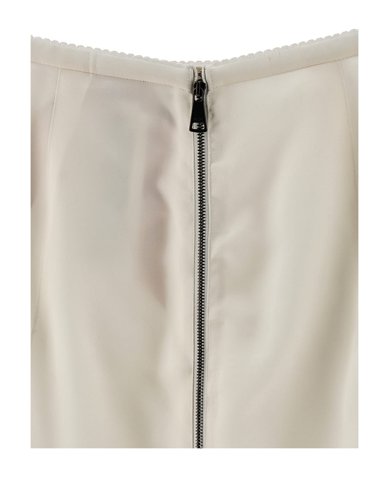 N.21 Silk Midi Skirt - White スカート