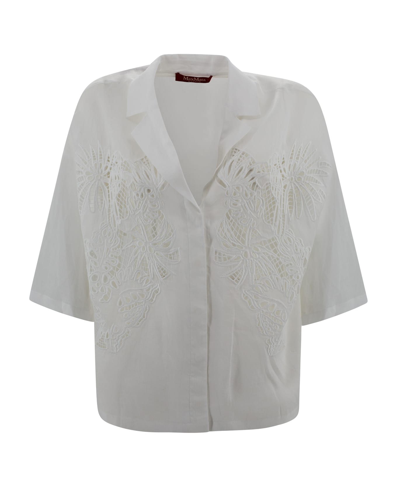 Max Mara Studio Legno Blouse - White
