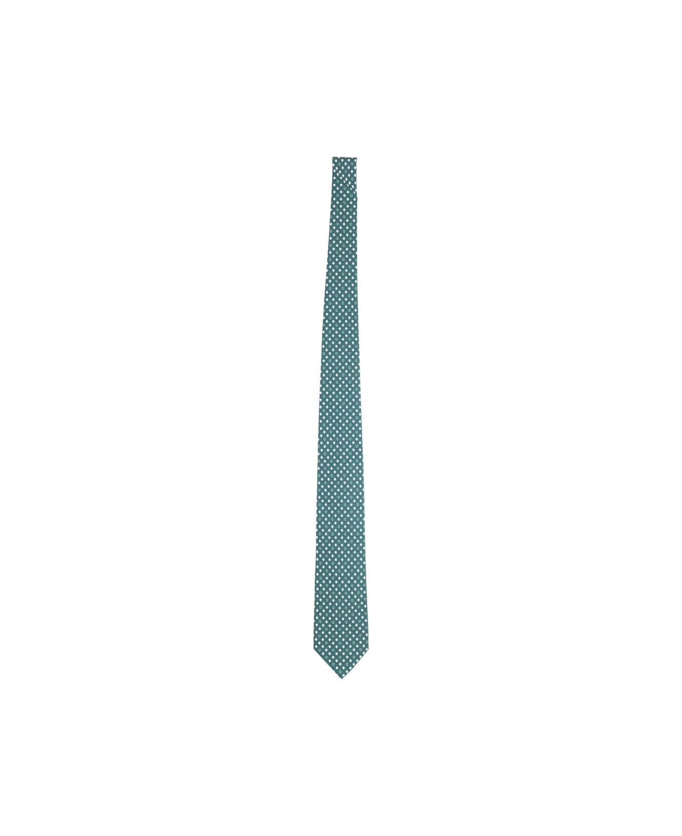 Ferragamo Silk Tie - GREEN