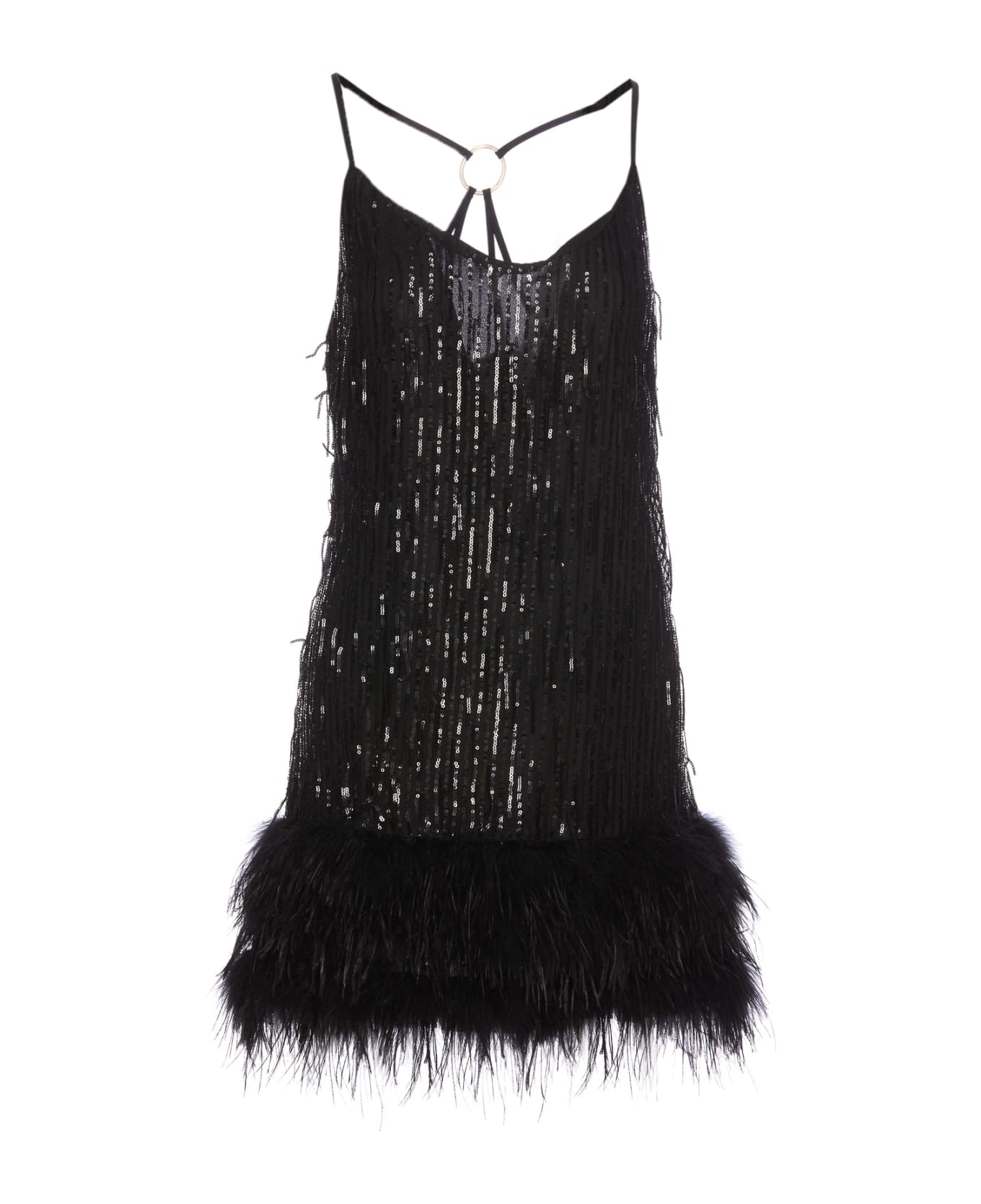 Liu-Jo Mini Sequins Dress - Black