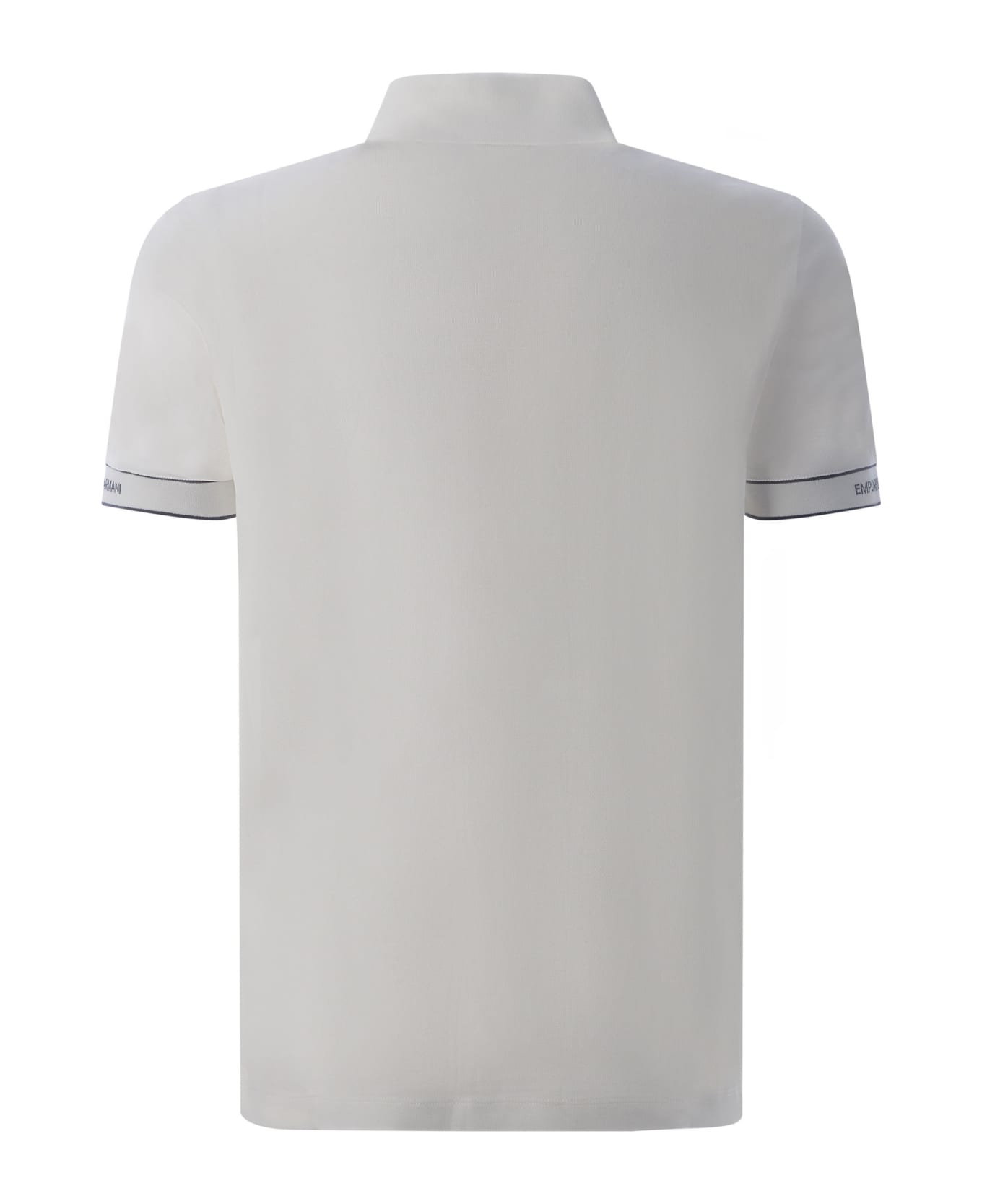 Emporio Armani Polo Shirt Emporio Armani In Cotton Piqué - Bianco