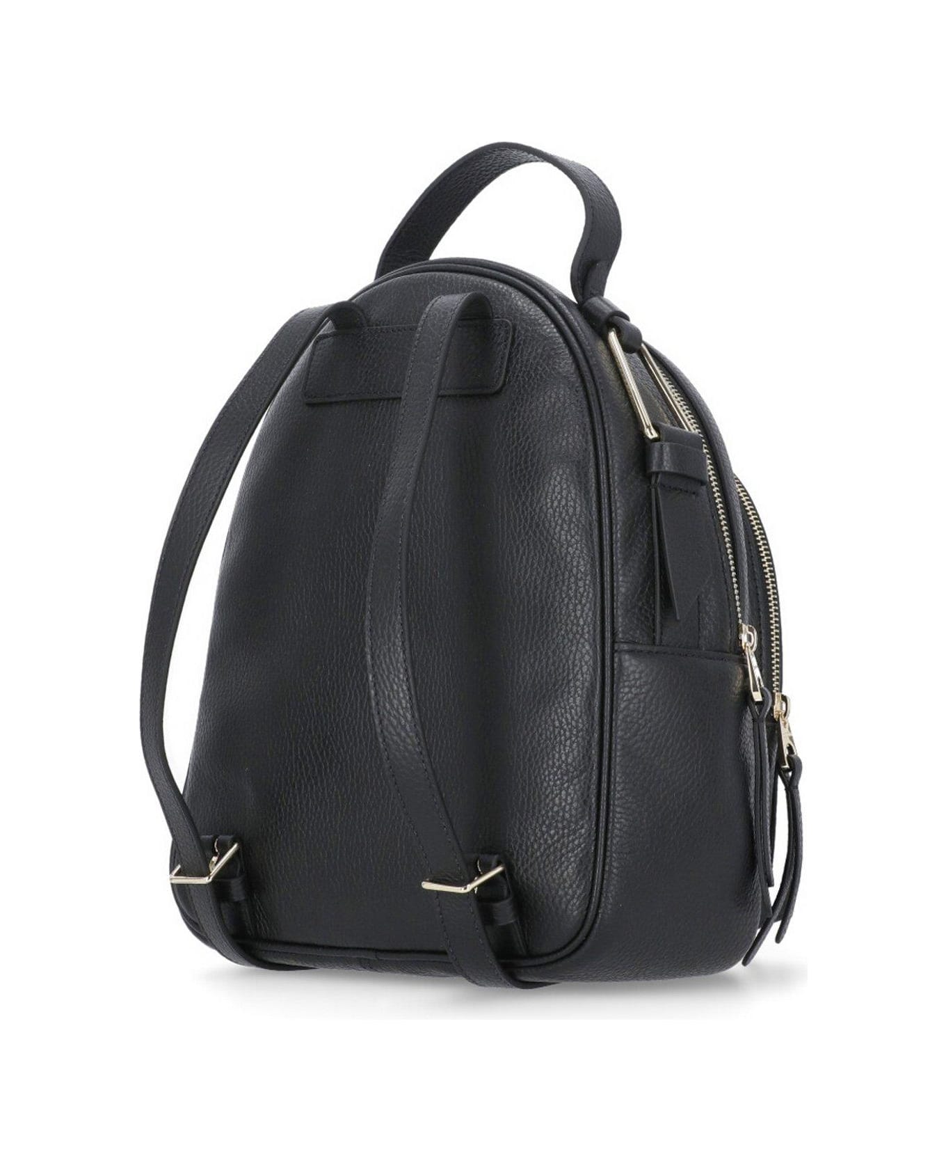 Coccinelle Malory Zipped Medium Backpack - Noir