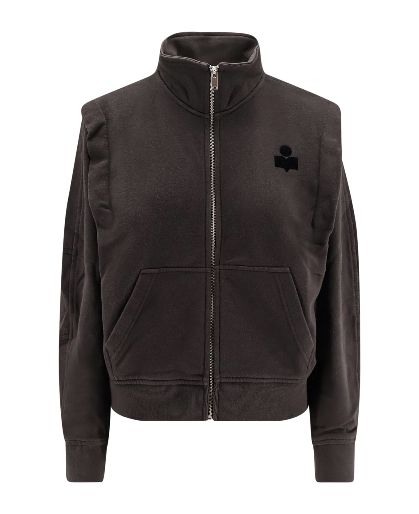 Marant Étoile Organic Cotton Blend Sweatshirt - FADED BLACK