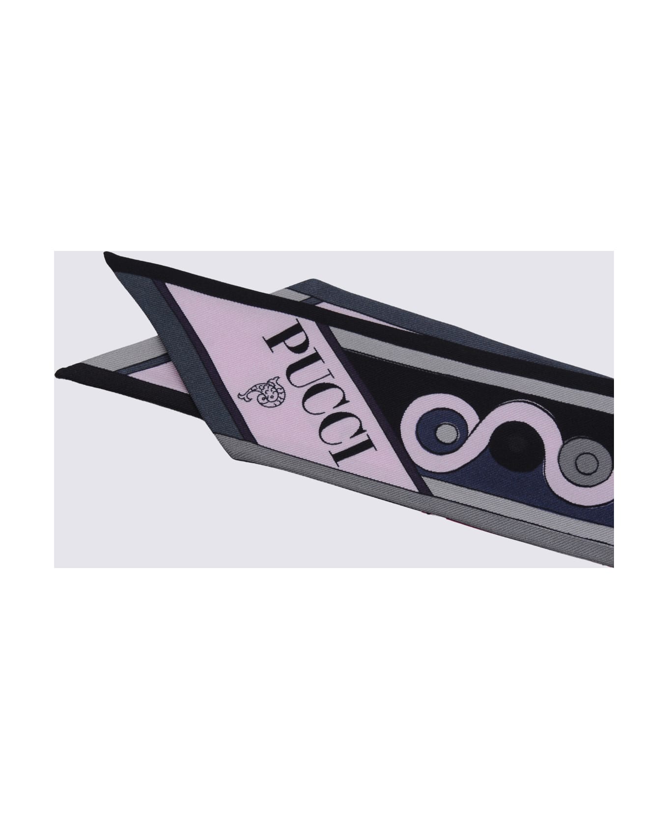 Pucci Multicolor Silk Scarf - Black