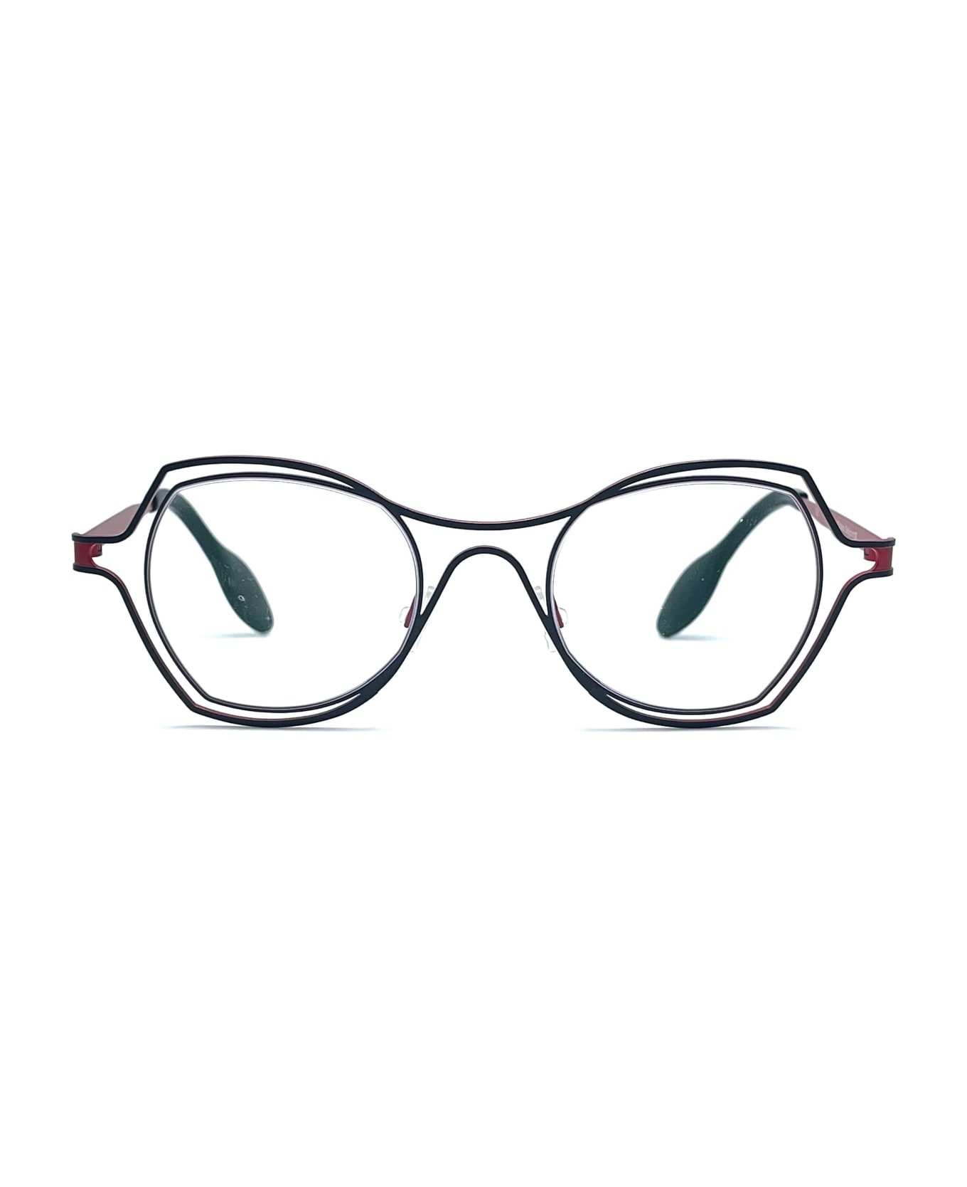 Theo Eyewear Daytona - 323 Glasses - Black/Red