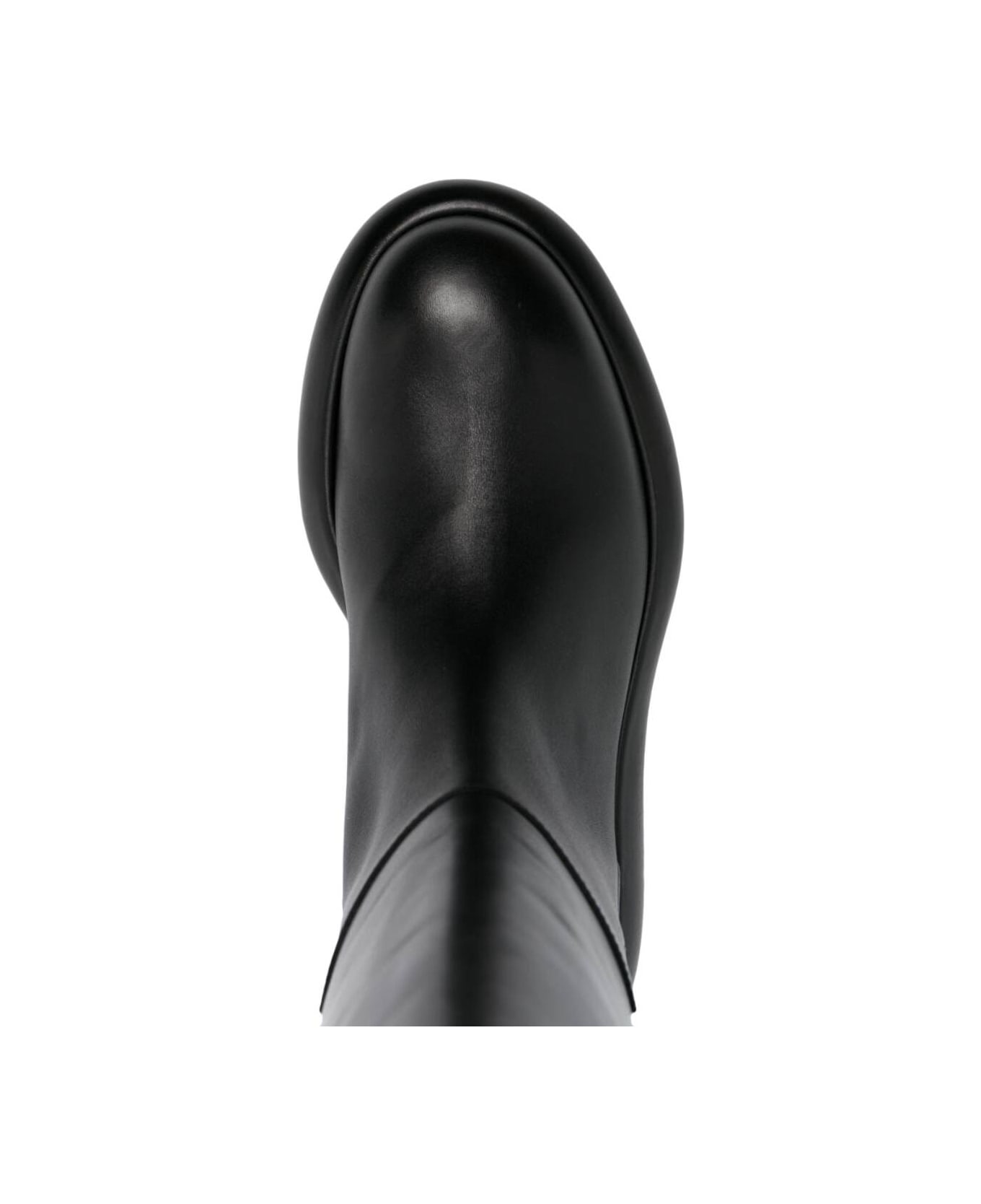 Jil Sander Strong Form Box Leather Boots - Black