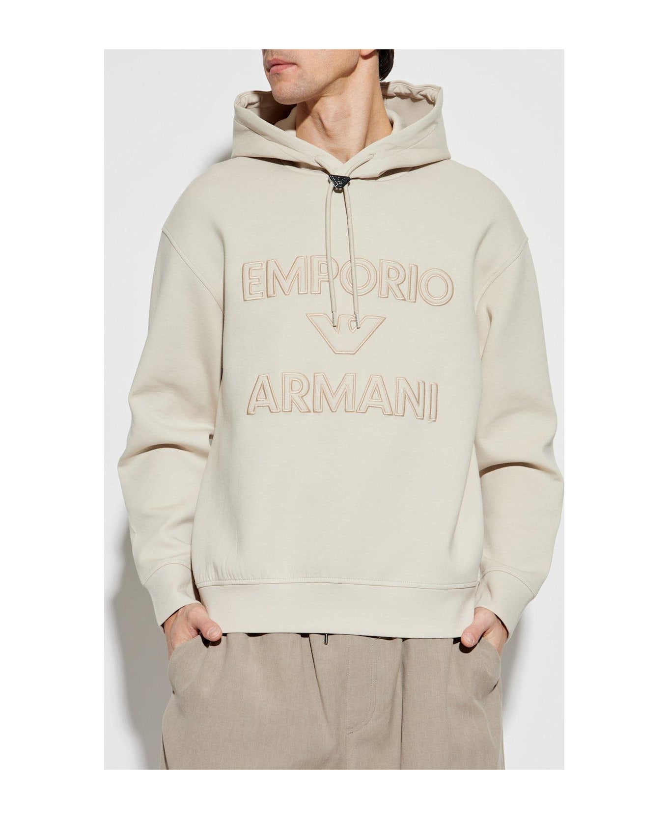 Emporio Armani Hoodie - Beige